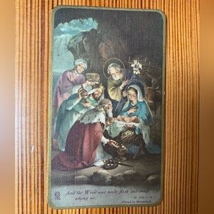 Antique Religious/Christianity Card Printed In Switzerland